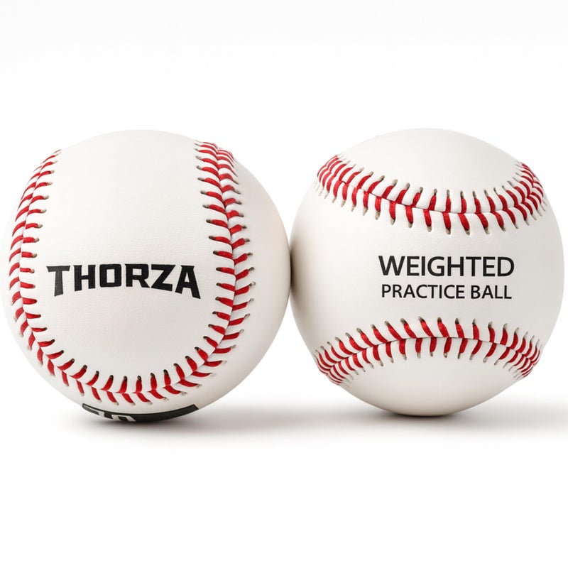 Thorza Weighted Baseballs for Pitching & Throwing Training - Velocity Building Balls for Hitting Practice & Strength Development - Youth to Pro, (6,8,10 and 12 Oz) - Set of 4 (9" Balls) - Image 2
